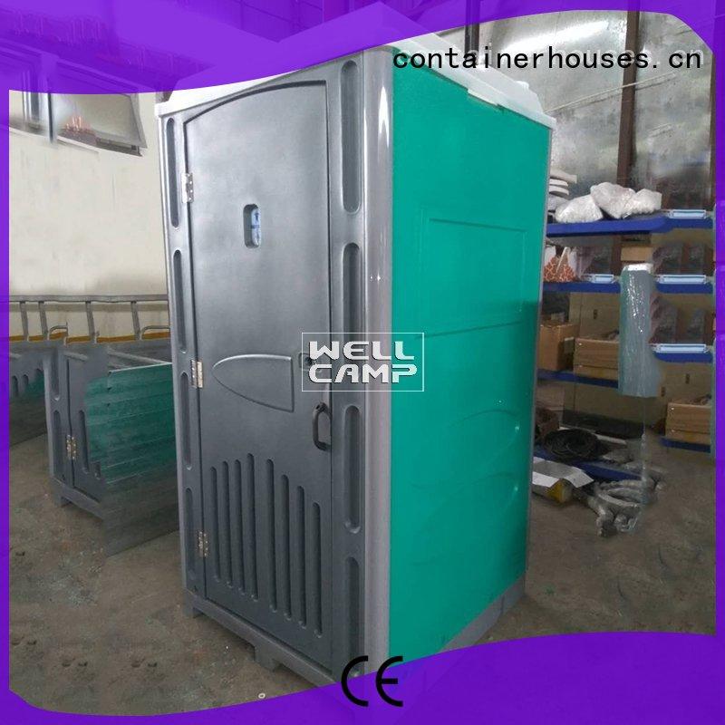 communal color WELLCAMP Brand plastic portable toilet factory