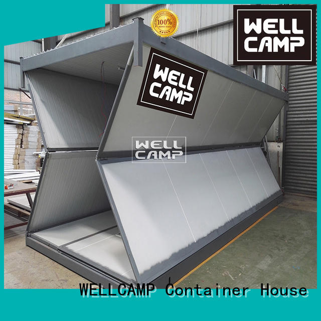 Custom prefab foldable container solar WELLCAMP