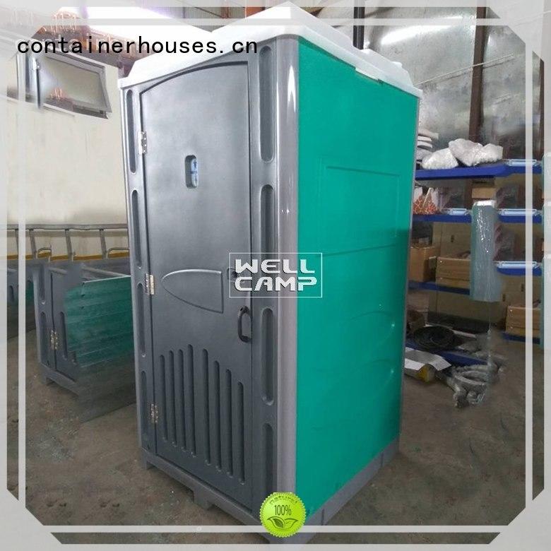 hdpe mobile portable chemical toilet wooden WELLCAMP company