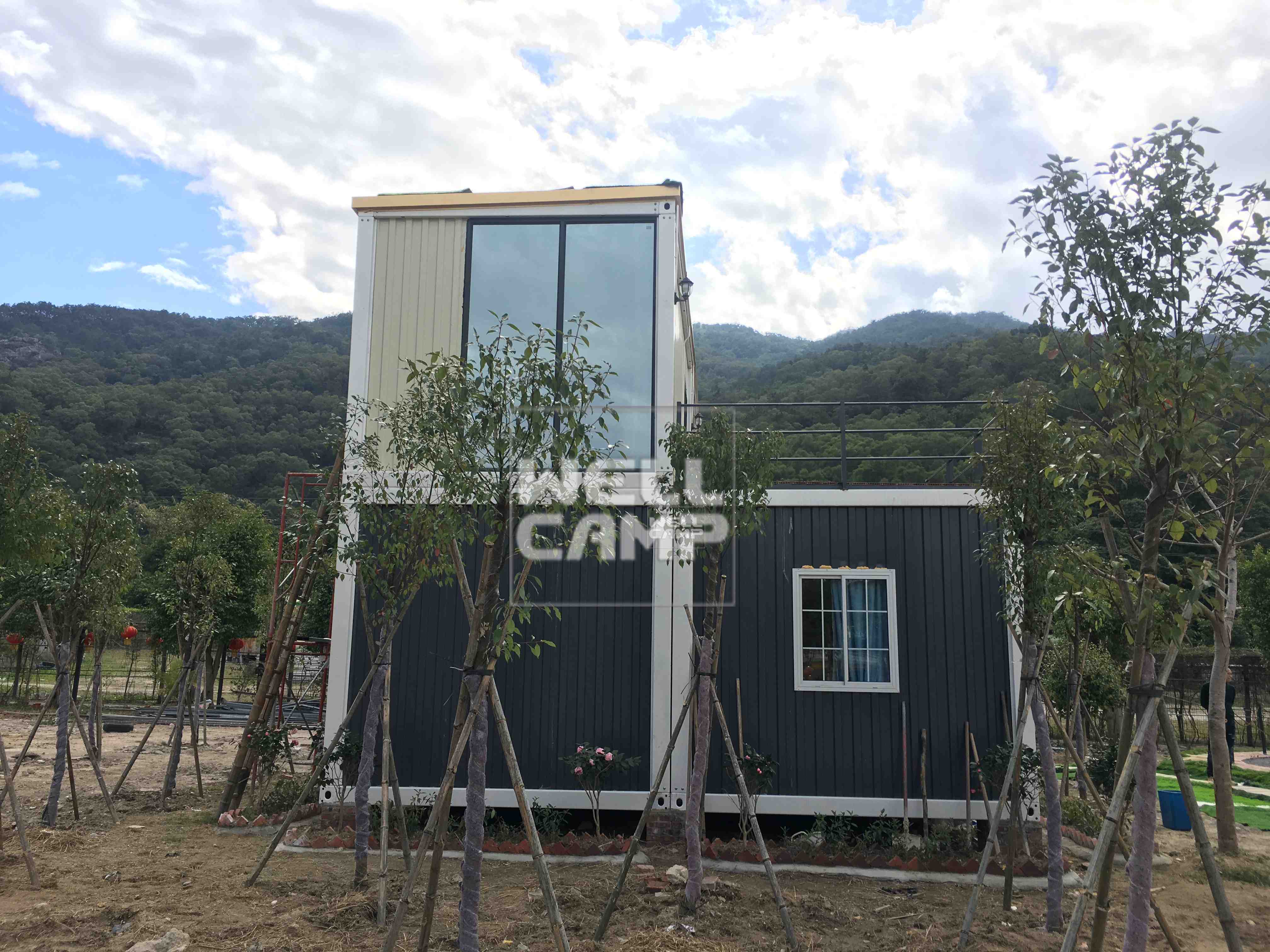 Easy Installation Two Floors Prefab Container House for Resort Hotel  Luxury Manufactured Homes V-13