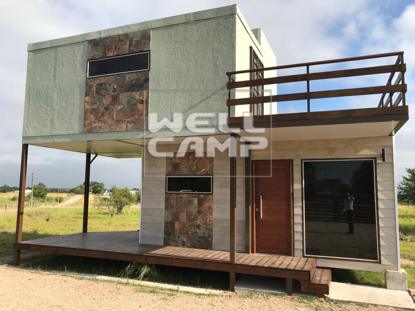 WELLCAMP Two Storey Sandwich Panel Foldable Container House for Holiday Resort  -F07 Folding Container House image37