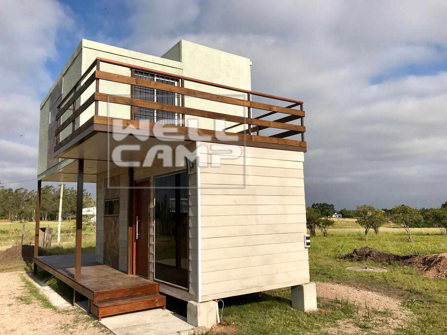 WELLCAMP Two Storey Sandwich Panel Foldable Container House for Holiday Resort  -F07 Folding Container House image53