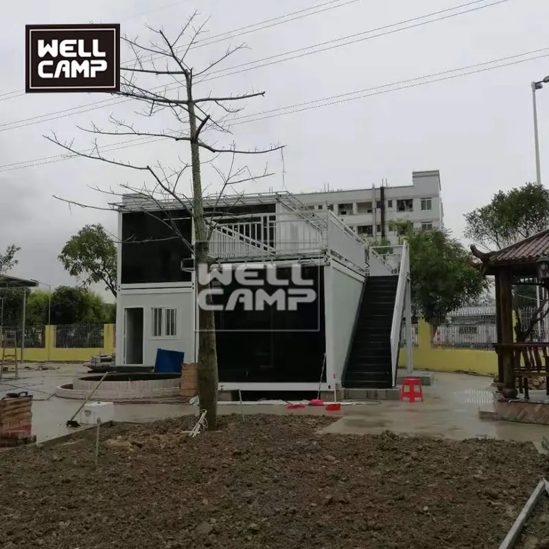 wellcamp flat pack container villa mobile container office two floors modular house living container villa