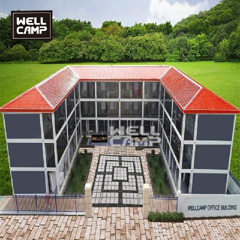 U style flat pack container house for villa and three floors modular house for homes vacation apartment for sale