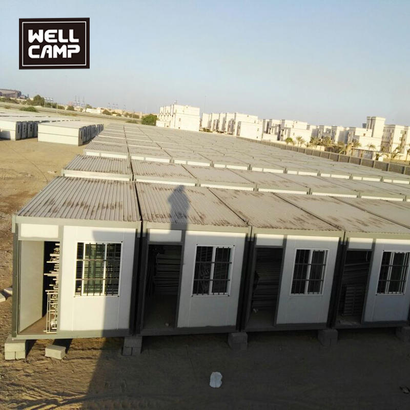 800 units folding container house in Middle East for dormitory and office