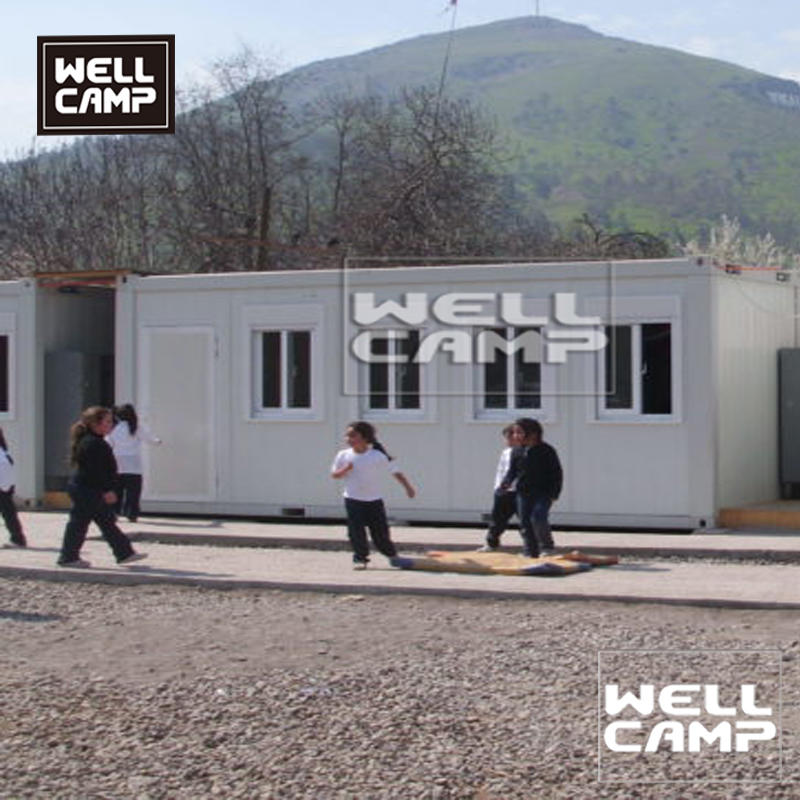 Welclamp economical container school  mobile flat pack container house for classroom project in Africa