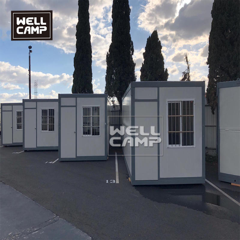 Folding container house in prefab houses folding box for security room pull-down container house in Wellcamp