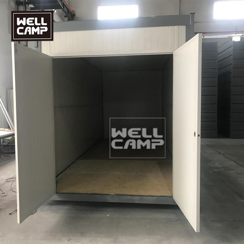 Double door  folding container house with forklift hole ISO modified 20ft foldable container office