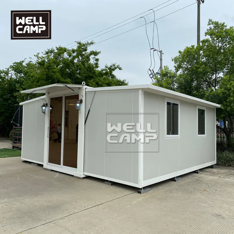 Expandable Flat-Pack Prefab Module Container House With Solar Energy Portable Shipping Container House With 2 Bedrooms