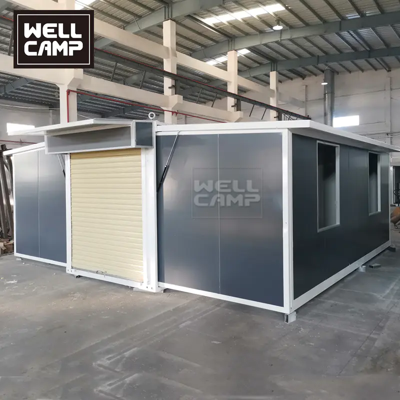 Expandable Flat-Pack Prefab Module Container House With Solar Energy Portable Shipping Container House With 2 Bedrooms