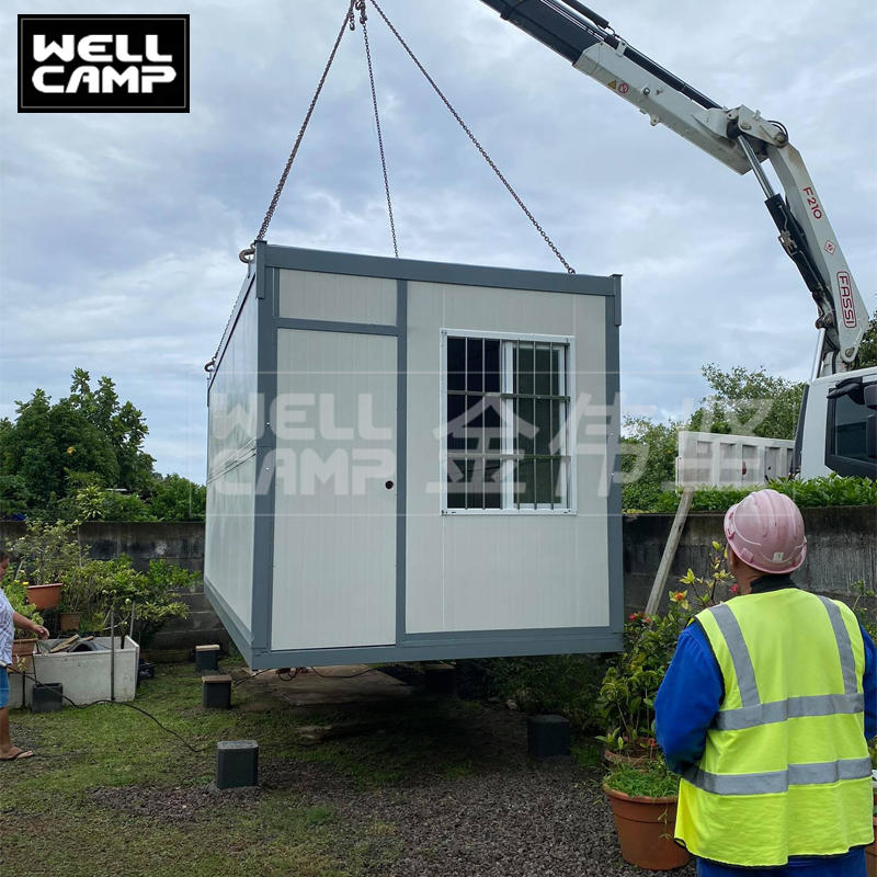 Folding container house in prefab houses folding box for security room pull-down container house in Wellcamp