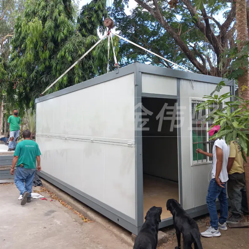 Foldable container house two-floors install in PHI
