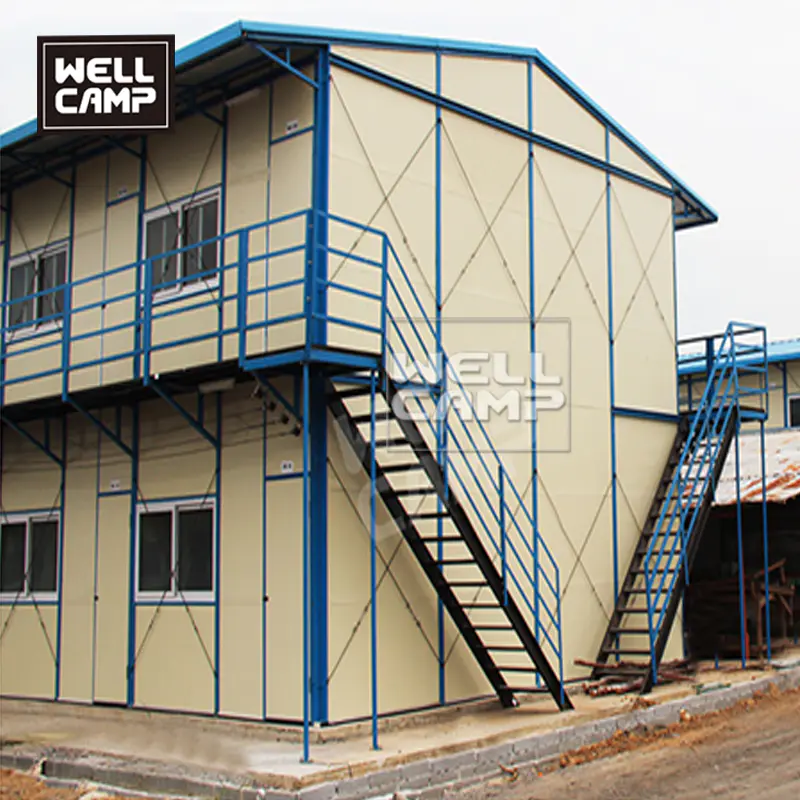 Multifunctional Temporary Labor Camp K Type Building Prefab Mobile Homes for wholesales