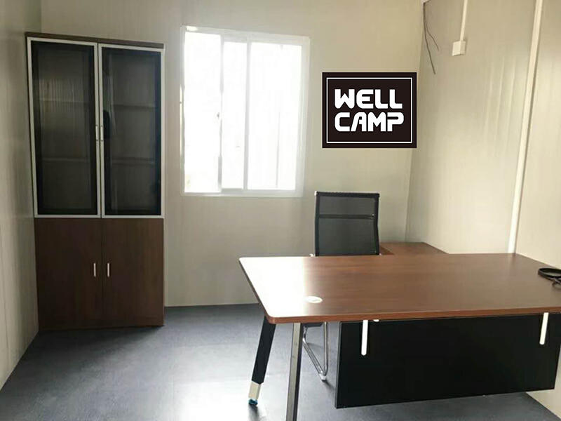 WELLCAMP quick assembled durable flat pack container villa home prefab steel living room house Life Span over 30 years
