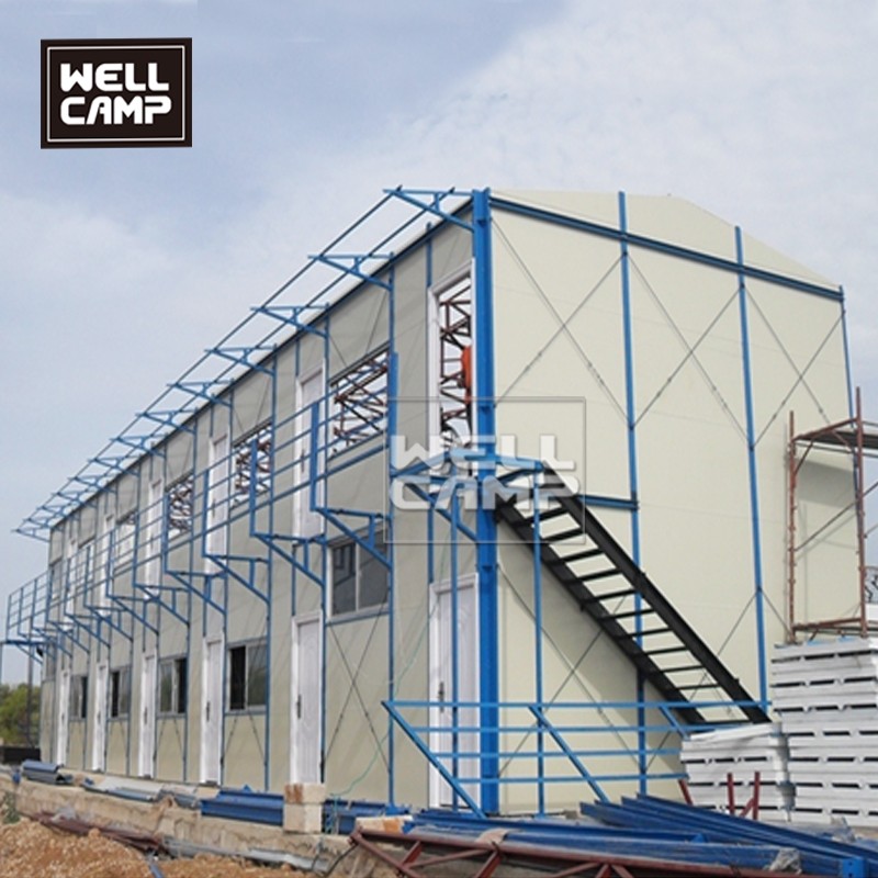 product-WELLCAMP affordable low cost prefab labor camp steel houses easy to install temporary house 