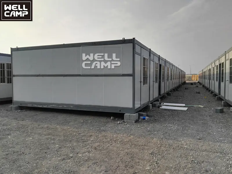 WELLCAMP popular affordable durable firm steel structure folding container house fashion modular home