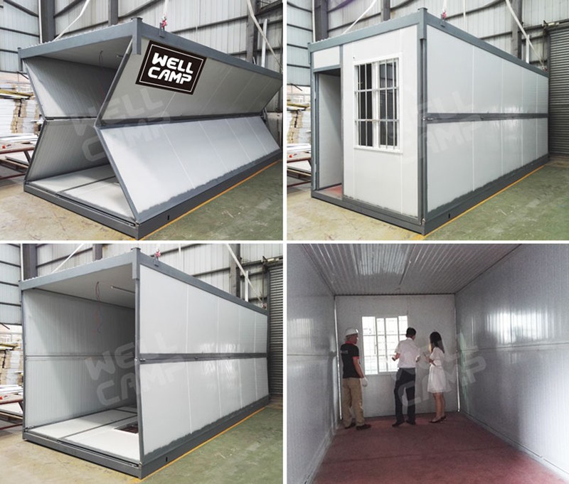 video-Our company folding container house are reported on Japanese TV-WELLCAMP-img