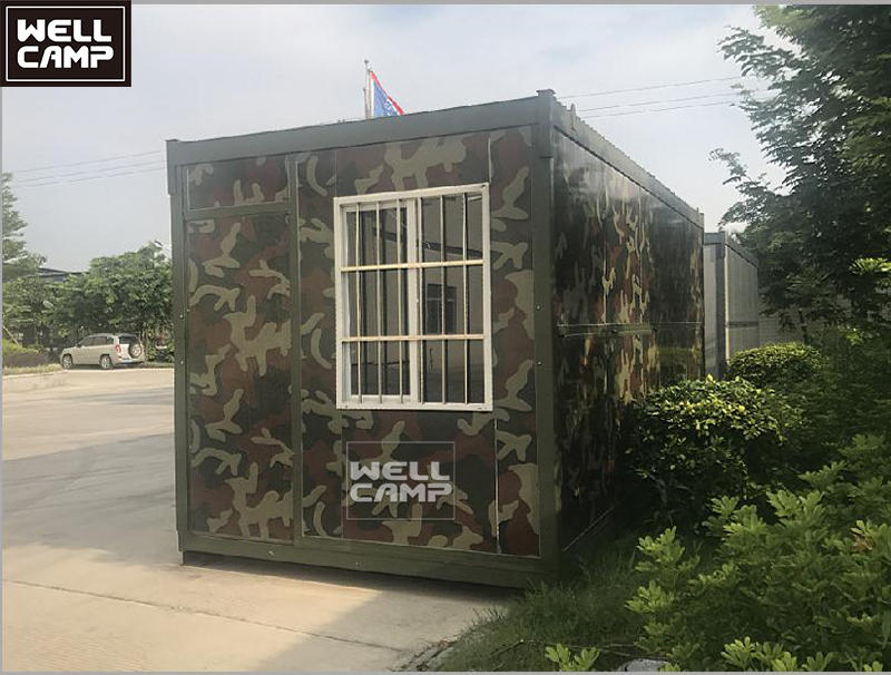 WELLCAMP high quality army folding container houses durable mobile temporary house 20ft affordable prefab homes