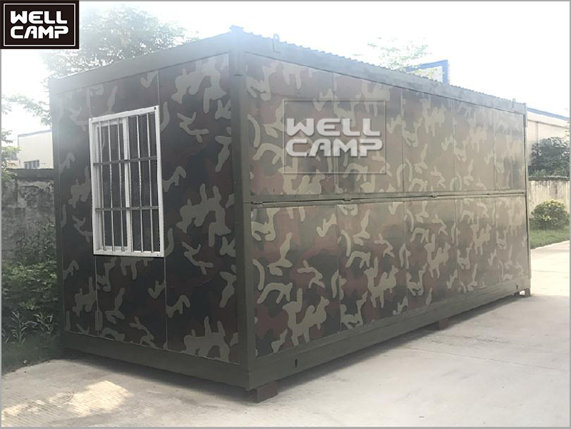 product-WELLCAMP high quality army folding container houses durable mobile temporary house 20ft affo