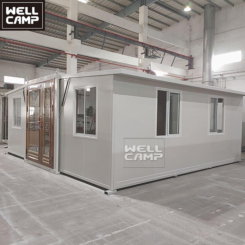 New fashion 20ft 40ft expandable container house durable foldable prefab steel houses hot sale modern home