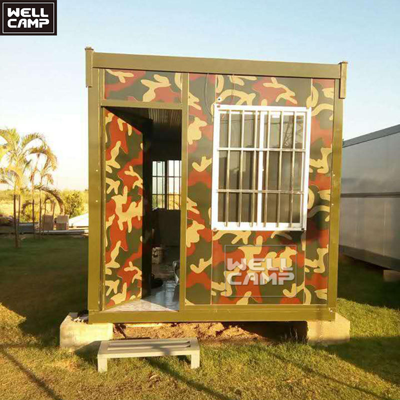 Durable steel folding container house camouflage army home prefab easy to install foldable houses with high quality