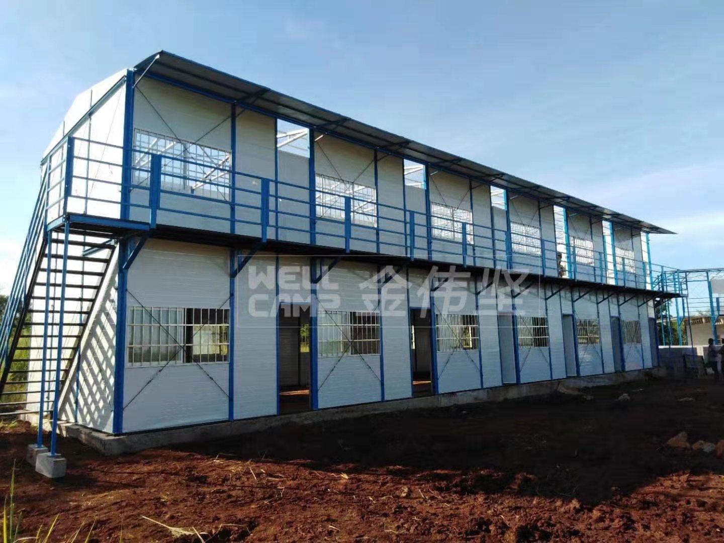 WELLCAMP modular prefabricated houses for knockdown house labor camp easy assemble prefab K house