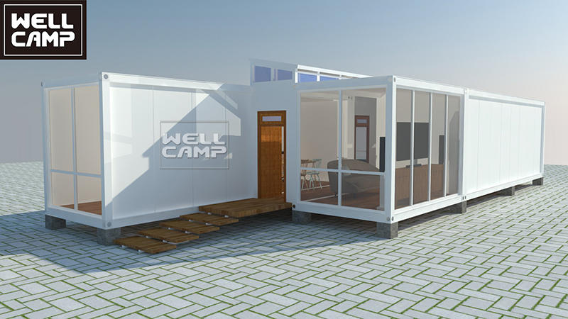 WELLCAMP luxury flat pack container homes china sturdy durable prefab container houses villa hotel easy to install