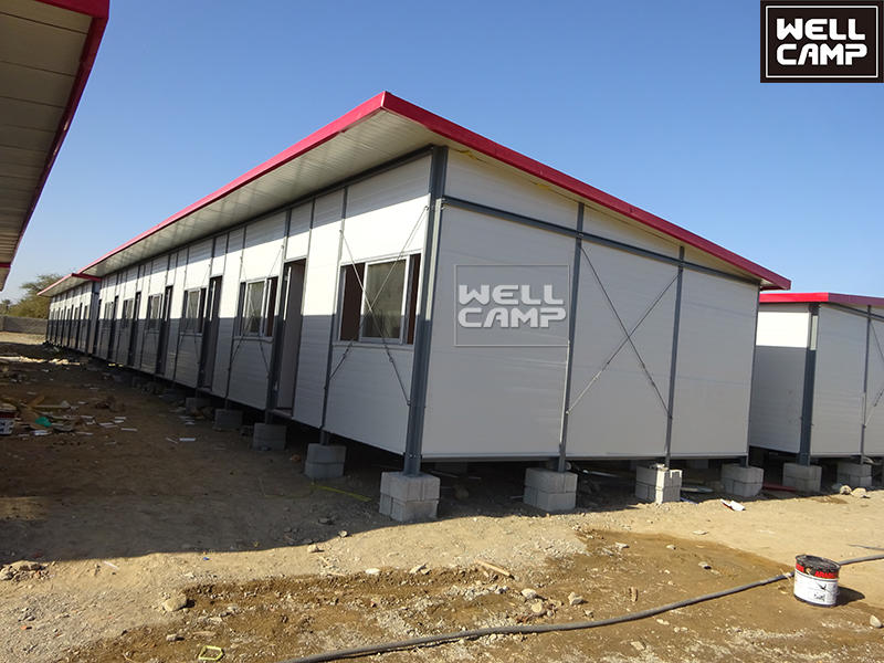 WELLCAMP Affordable Durable Knockdown House Prefabricated Modular K House Economical Mobile Labor Camp Large Homes