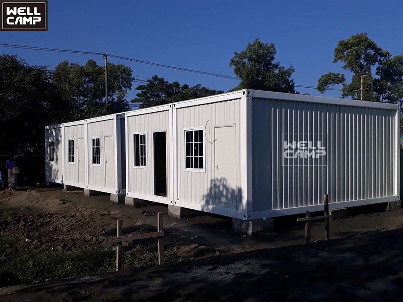product-WELLCAMP-WELLCAMP detachable container house Myanmar project firm durable prefab flat pack c