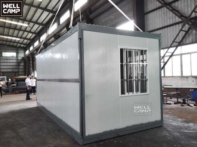 WELLCAMP high quality waterproof fireproof rustproof folding container house firm prefab homes foldable container house