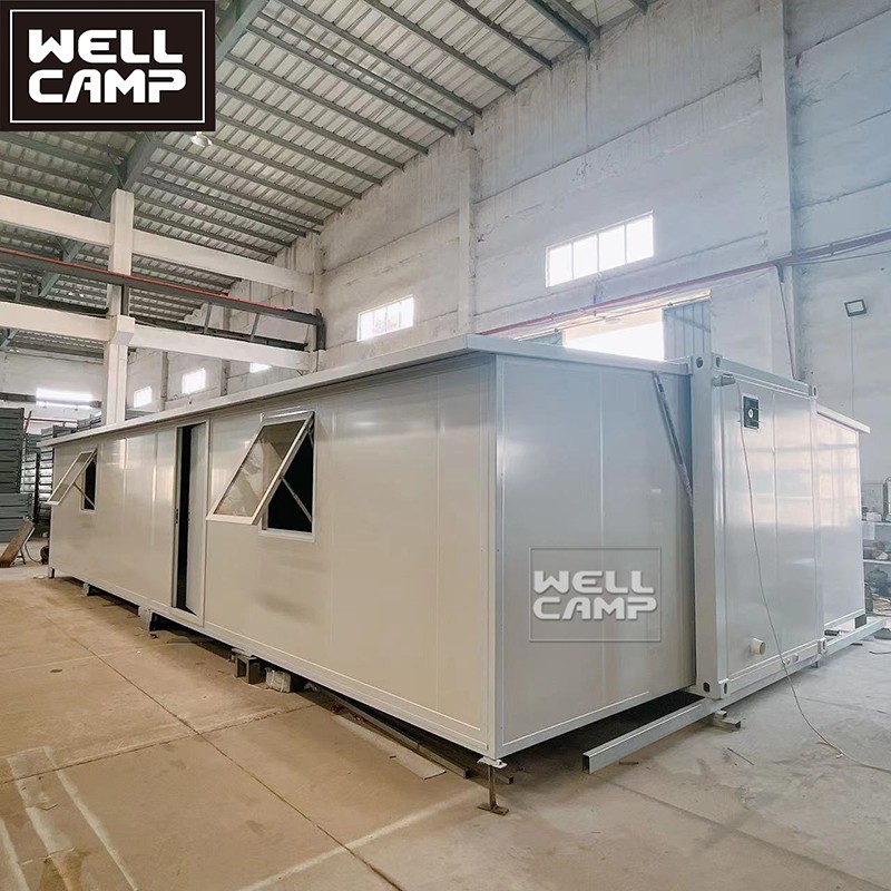 product-WELLCAMP-WELLCAMP 40ft expandable container house three rooms two bathrooms easy to install 