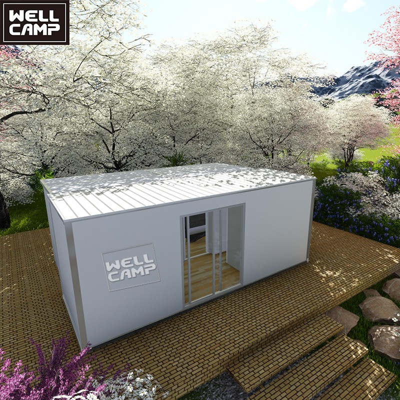 product-WELLCAMP-New fashion modular houses one side expandable container house with two room one ba-1
