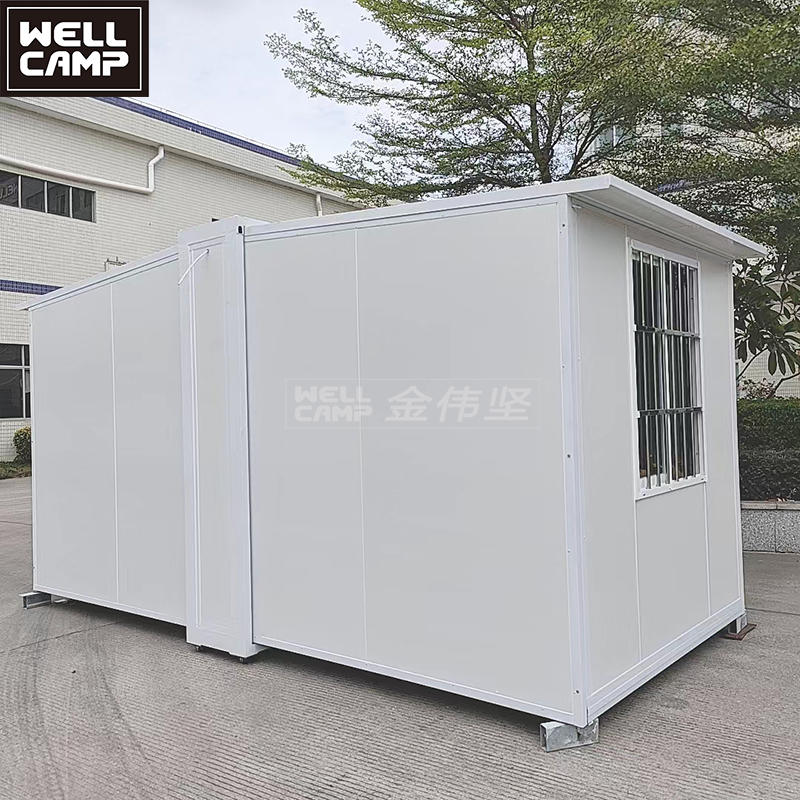 WELLCAMP durable container tiny house home Installation without crane expandable tiny houses prefab with wheels can push
