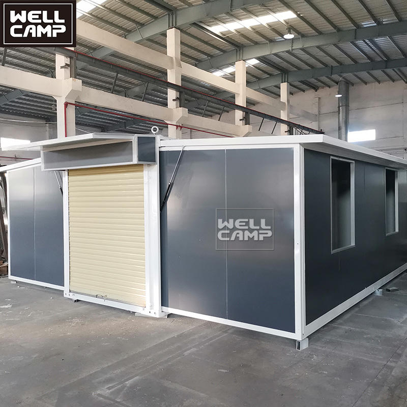Luxury high quality 20ft or 40ft expandable container house prefab mobile living foldable container houses two or three room