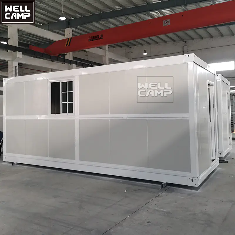 Lengthen folding container house firm durable prefab foldable flat pack living container houses price luxury design