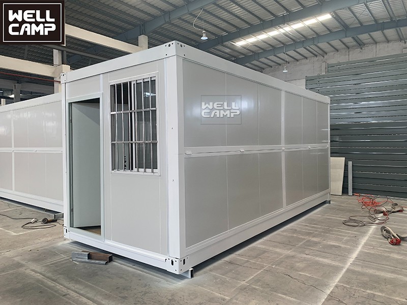product-Lengthen folding container house firm durable prefab foldable flat pack living container hou