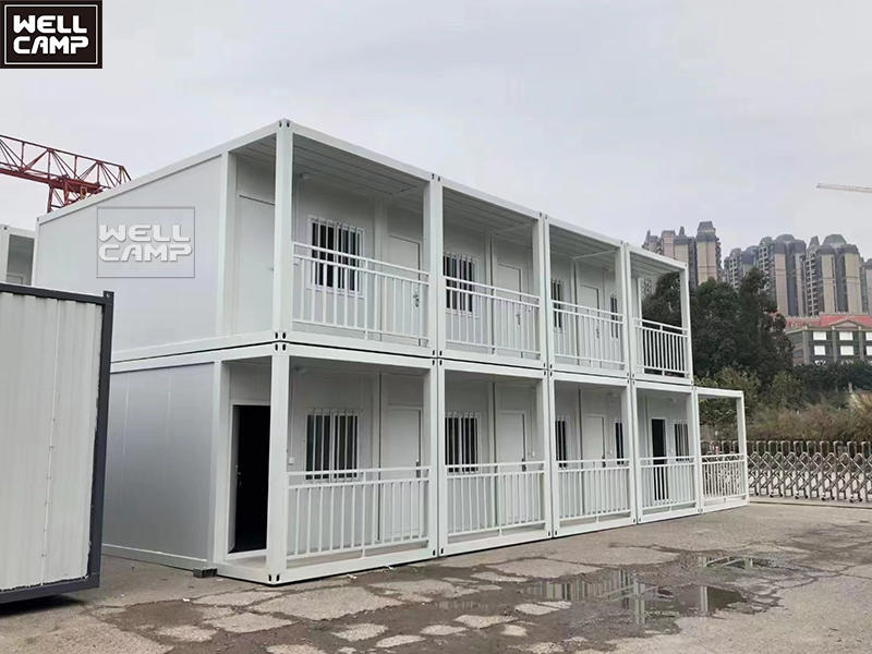 Economical and durable flat pack container house price living container temporary houses prefab dormitory office modular