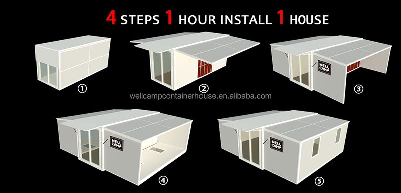 product-WELLCAMP-New Zealand expandable container house waterproof fireproof rust-proof durable pref-1