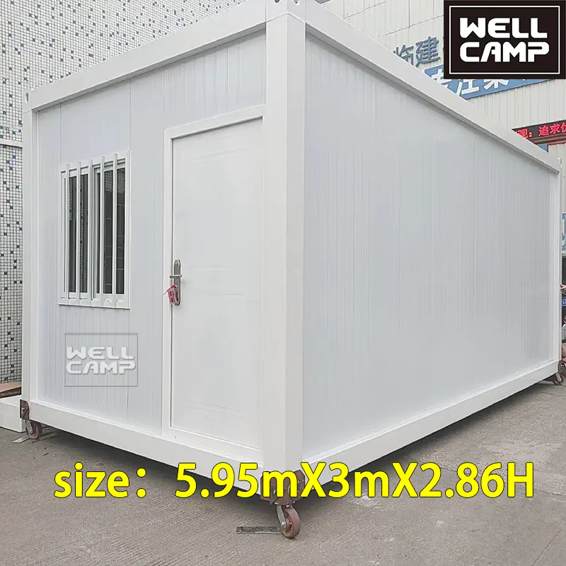 WELLCAMP new design mobile detachable flat pack container house home prefabricated office hotel dormitory living prefab houses