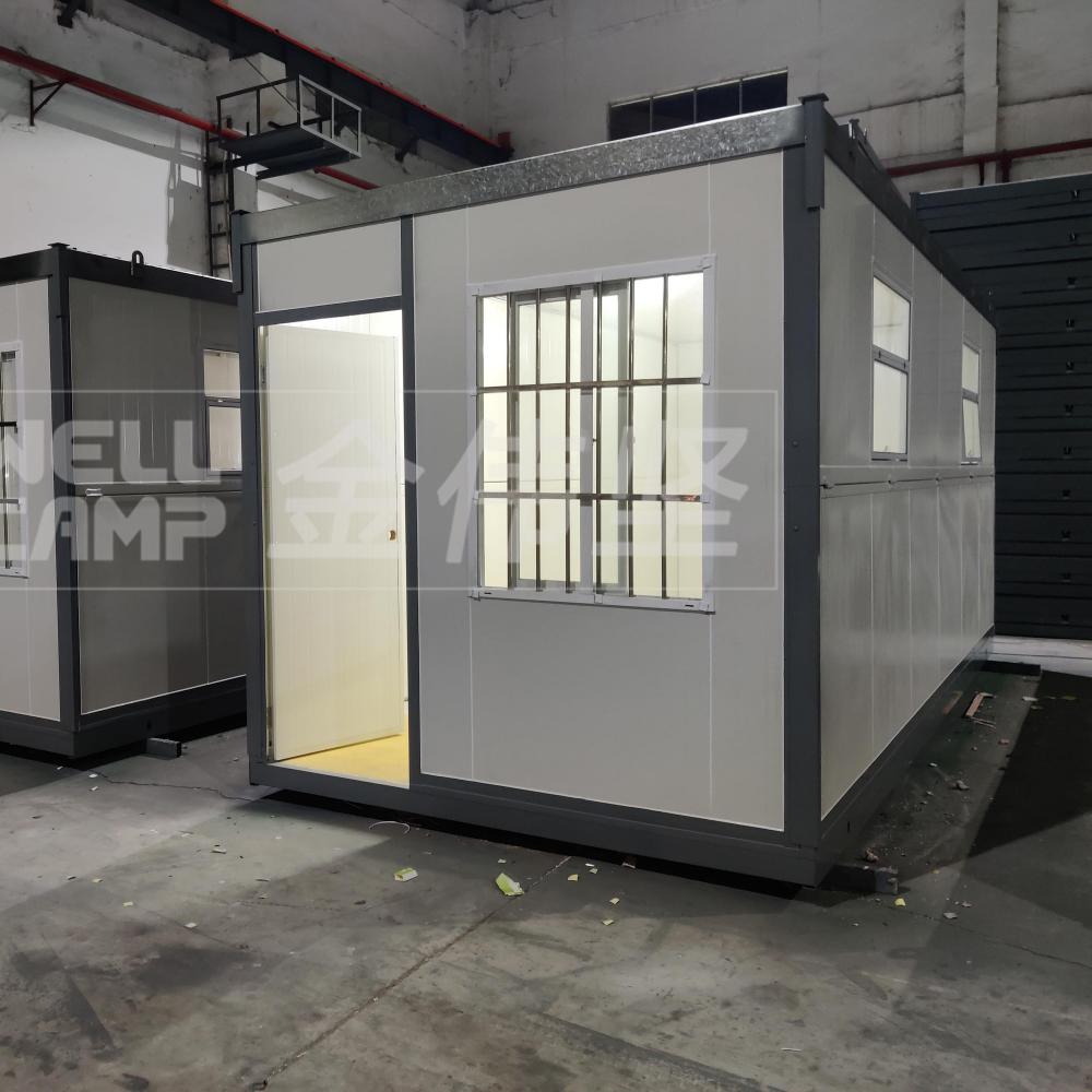 WELLCAMP Indonesia  Folding House Movable Prefab Foldable 20ft Container Home Prefabricated Portable Tiny Folding Container House