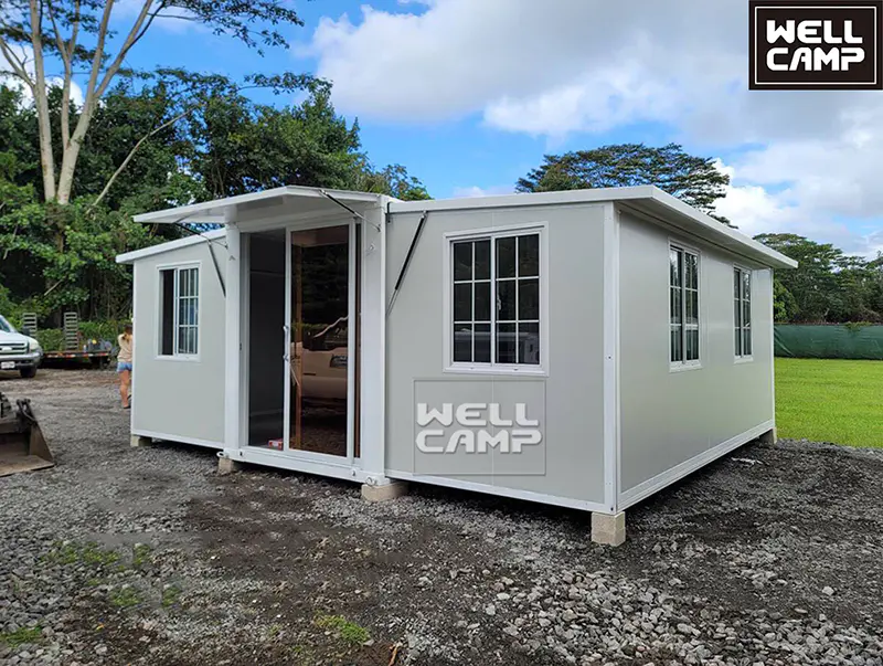 WELLCAMP Expandable Container Houses Container Villa Homes Prefab Steel Quick Installation