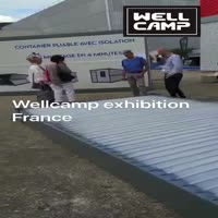 Exhibition of our company's folding container house in France